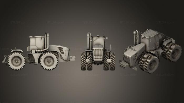 Автомобили и транспорт (Сочлененный трактор, CARS_0070) 3D модель для ЧПУ станка